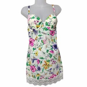 Victoria’s Secret Floral Slip Dress Lingerie Nightie Size 34D